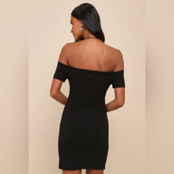 Lulu's Like New Black Off-Shoulder Mini Dress - Picture 5 of 10